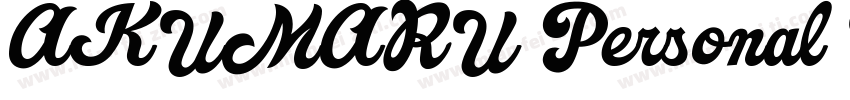 AKUMARU Personal Use字体转换